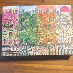 1000-Piece Park Seasons Jigsaw Puzzle - Multicolor